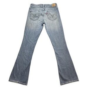 VTG Levis 518 Superlow Jeans Juniors 3 Light Wash Low Rise Bootcut Stretch Denim